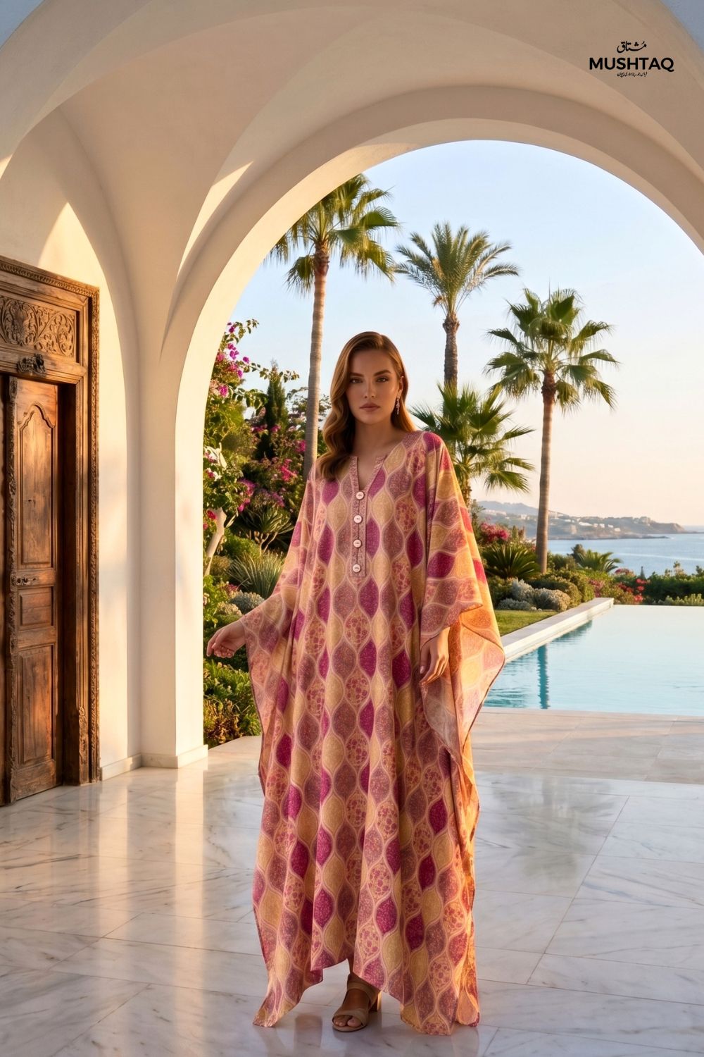 Mushtaq Stitched Printed Kaftan Collection Desgin - 2