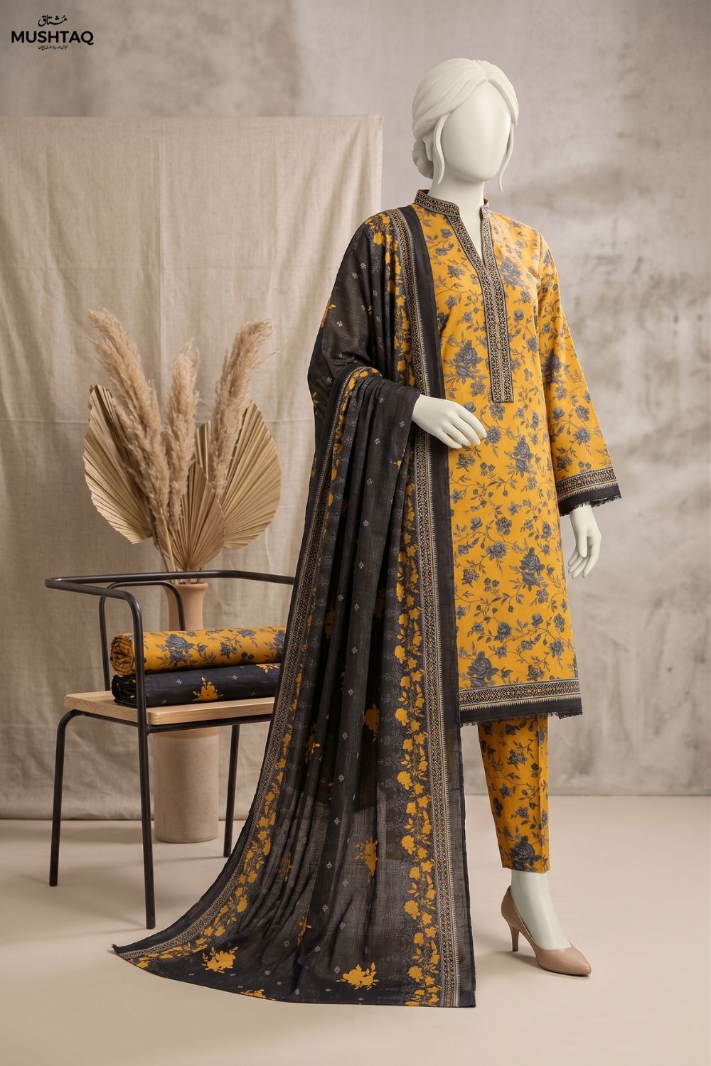 Mushtaq Zist Collection 3Pcs Unstitched Printed Lawn Desgin - 5