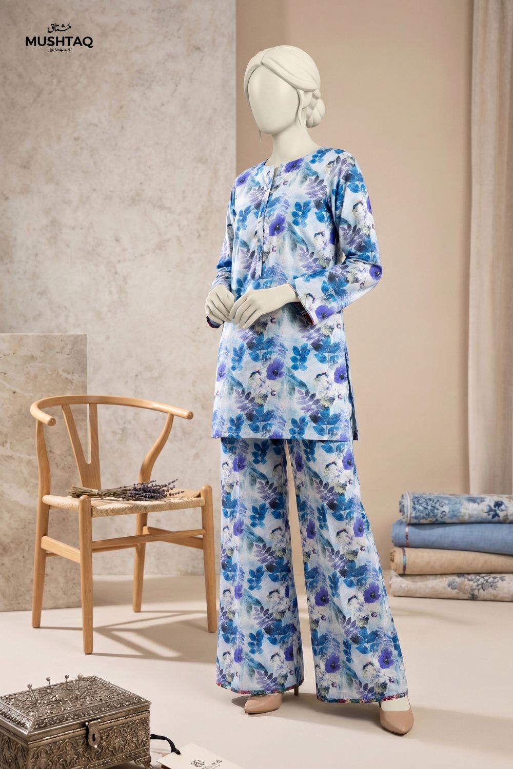 2Pcs Unstitched Printed Noor Lawn Collection Desgin - 4