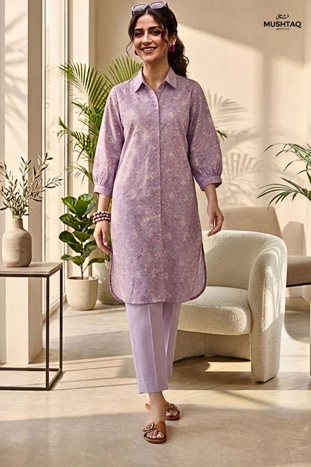 2Pcs Unstitched Printed Lawn Dua Collection Desgin - 3