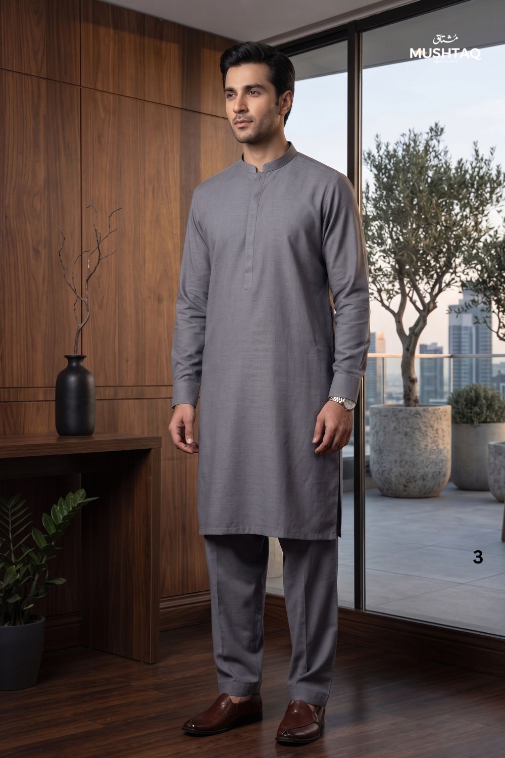 Mens Unstitched Cotton Khaddar Collection Desgin - 3