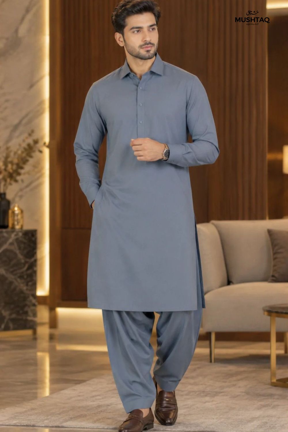 Mens Unstitched Wash & Wear Suit Desgin - 5
