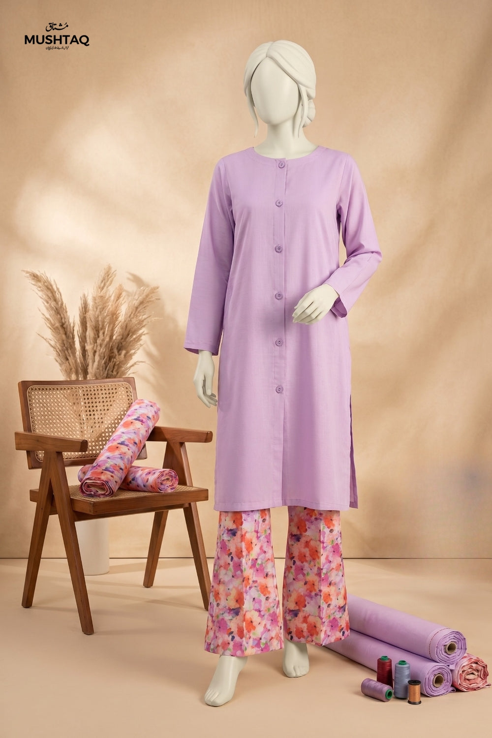 2Pcs Unstitched Printed Aiesh Lawn Collection Desgin - 3