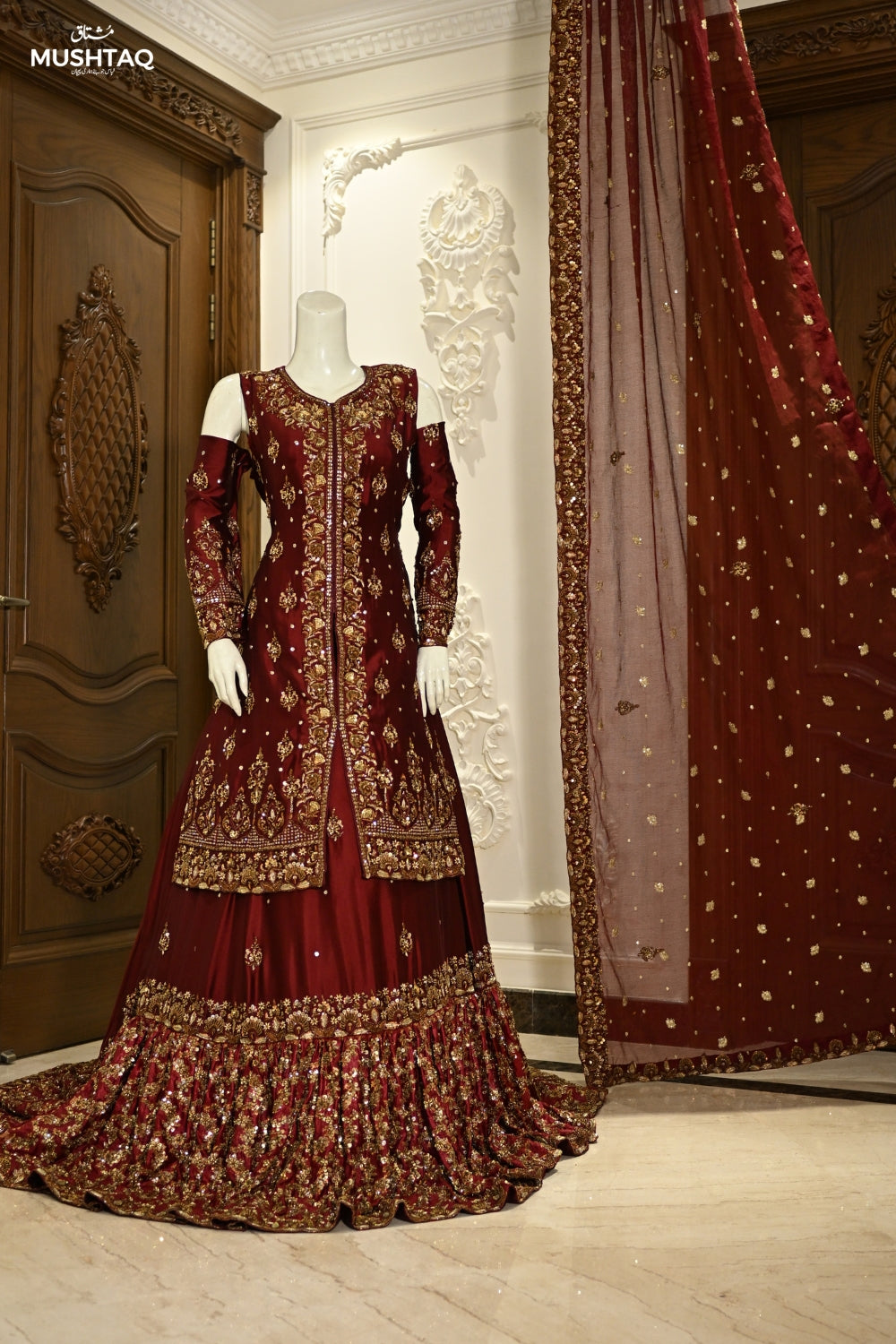 Dastaan-e-Uroos Bridal Wear by MCS Unstitched Handmade Pure Tissue Silk Bridal Wear Collection