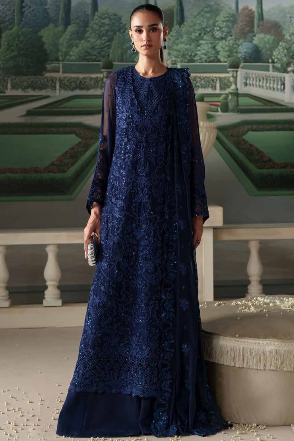 Emaan Adeel Modern Heirloom 3Pcs Unstitched Chiffon Collection CORALIA
