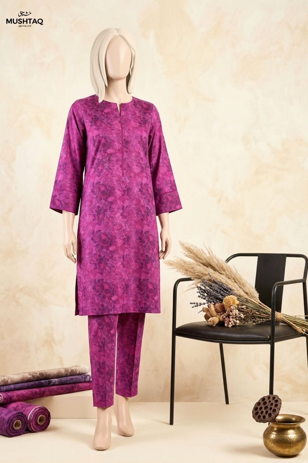 Mushtaq Musafir Collection 2Pcs Printed Lawn Desgin - 4