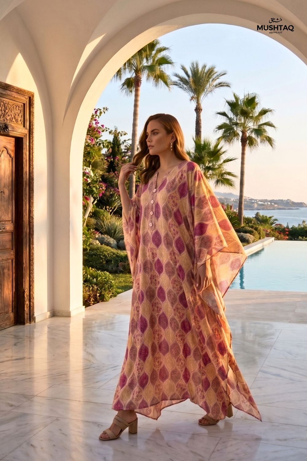 Mushtaq Stitched Printed Kaftan Collection Desgin - 2