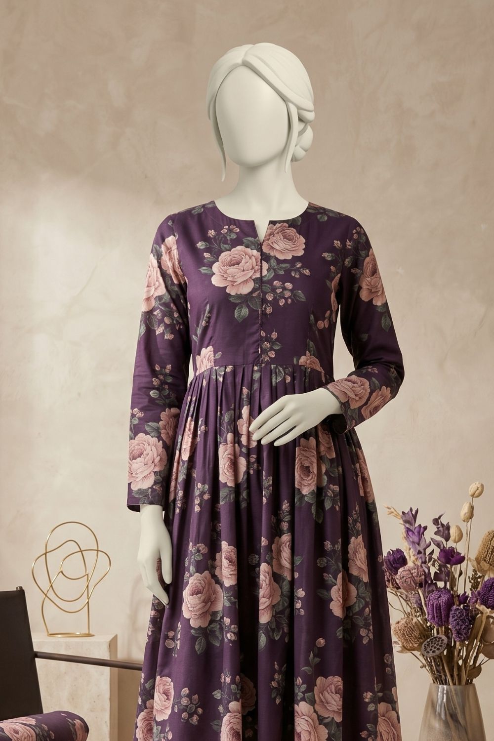 2Pcs Unstitched Printed Lawn Rahi Collection Desgin - 2