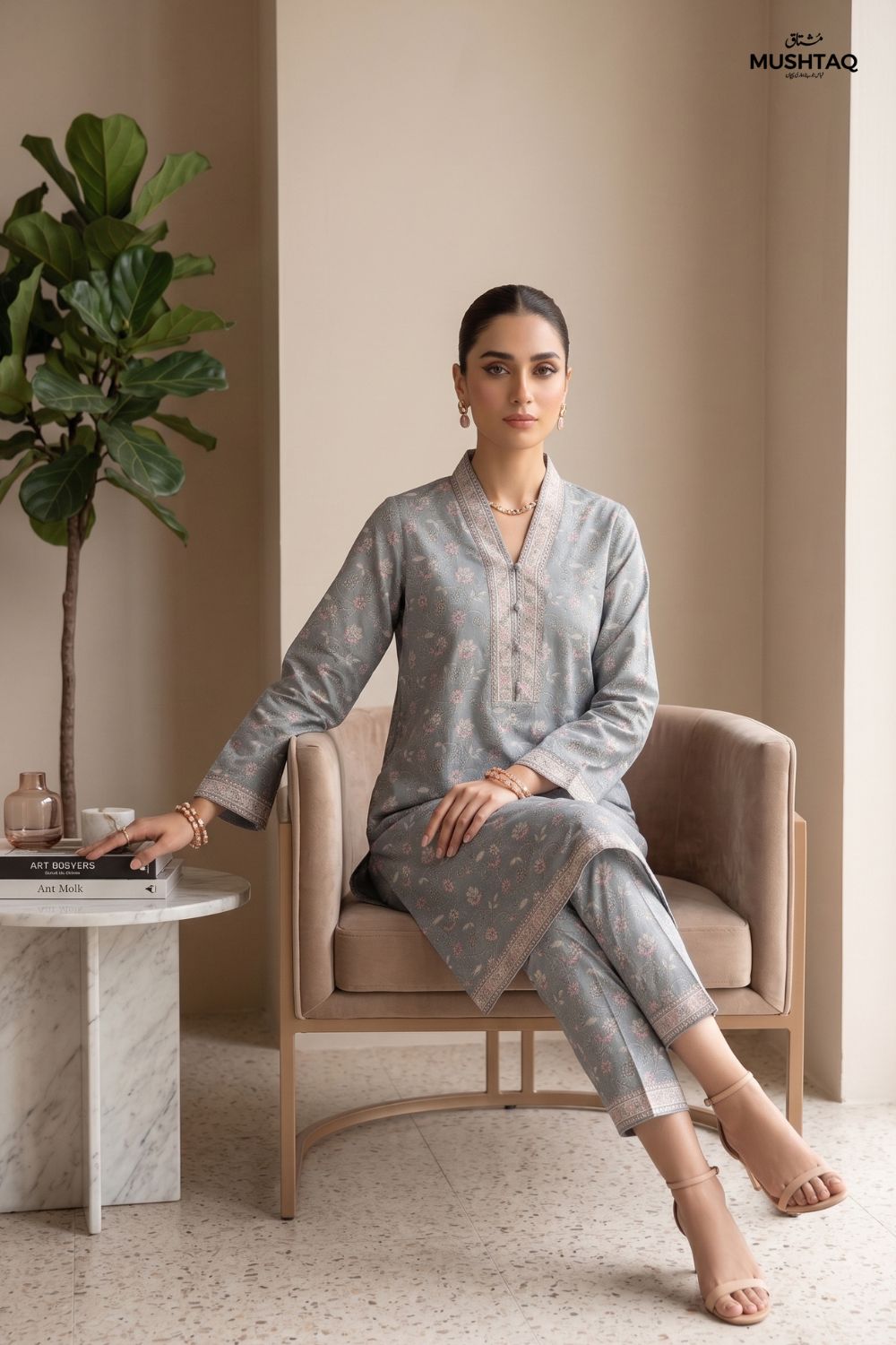 2Pcs Unstitched Printed Lawn Collection Desgin - 3