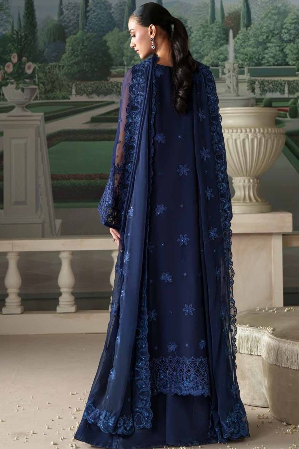 Emaan Adeel Modern Heirloom 3Pcs Unstitched Chiffon Collection CORALIA