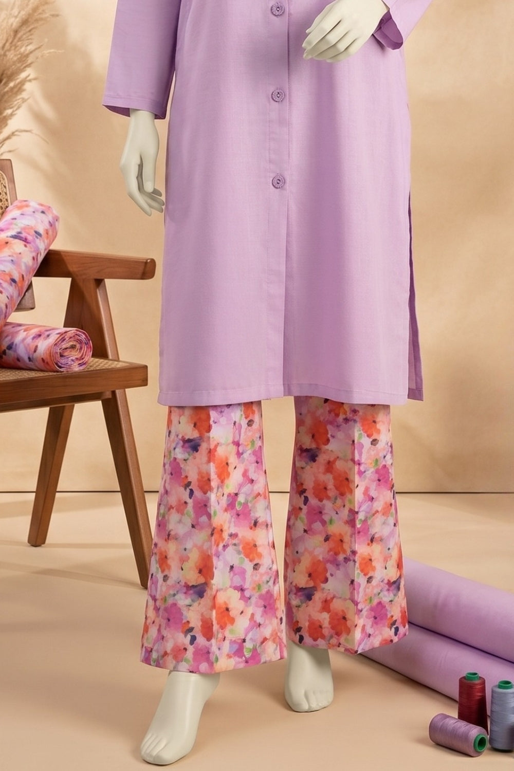 2Pcs Unstitched Printed Aiesh Lawn Collection Desgin - 3