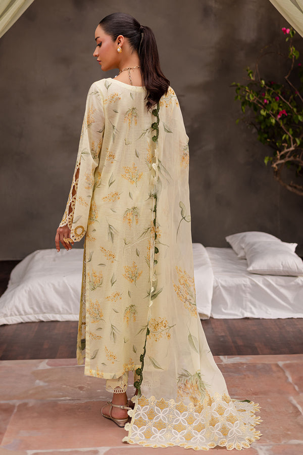 Bloom by Nureh Unstitched Embroidered Lawn 3 Piece Suit NU26UBL BL-10 - Festive Collection