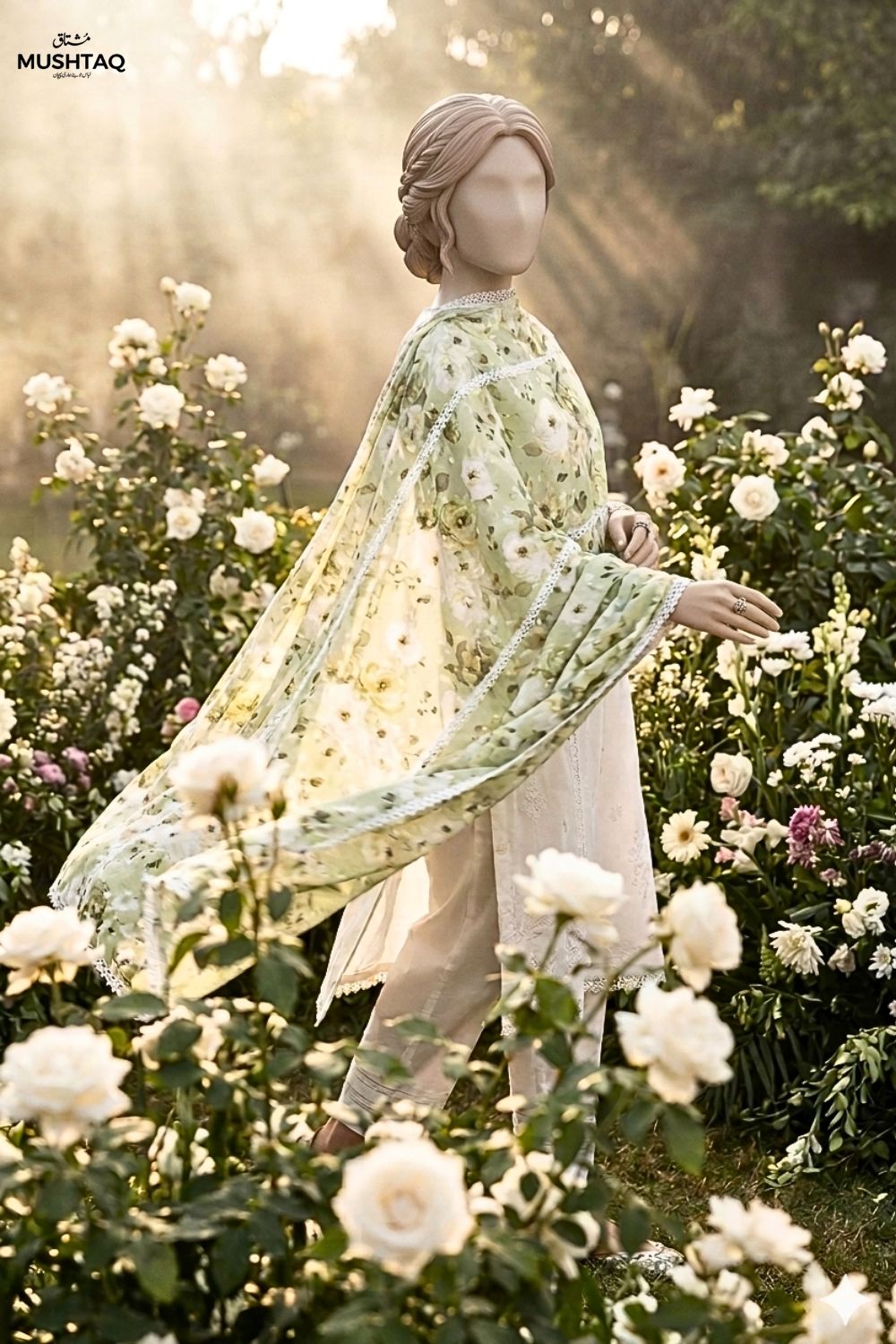 Embroidered Lawn Shawl Desgin - 30