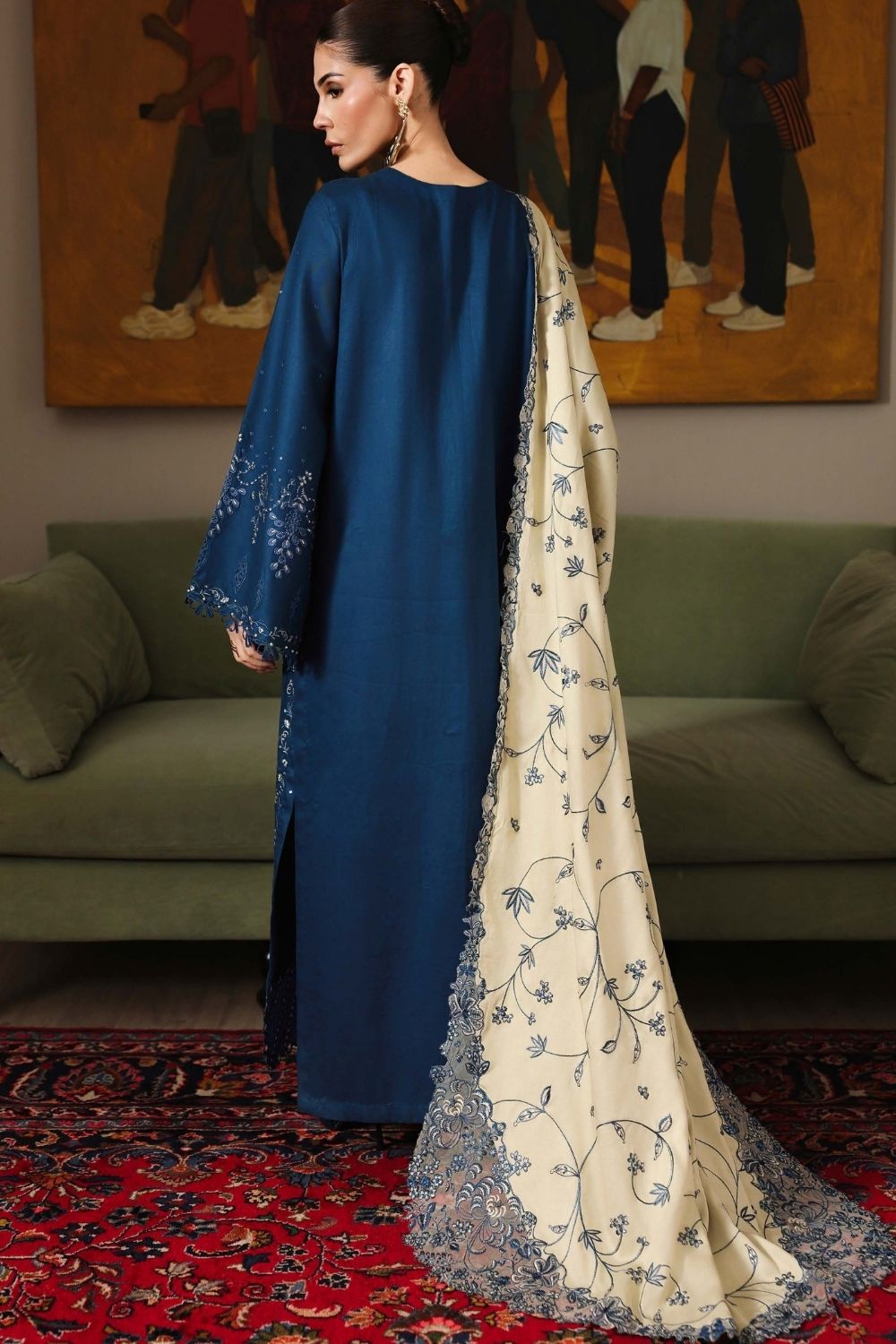 Exclusive Luxury Unstitched By Nureh 3Piece Suit NE-277