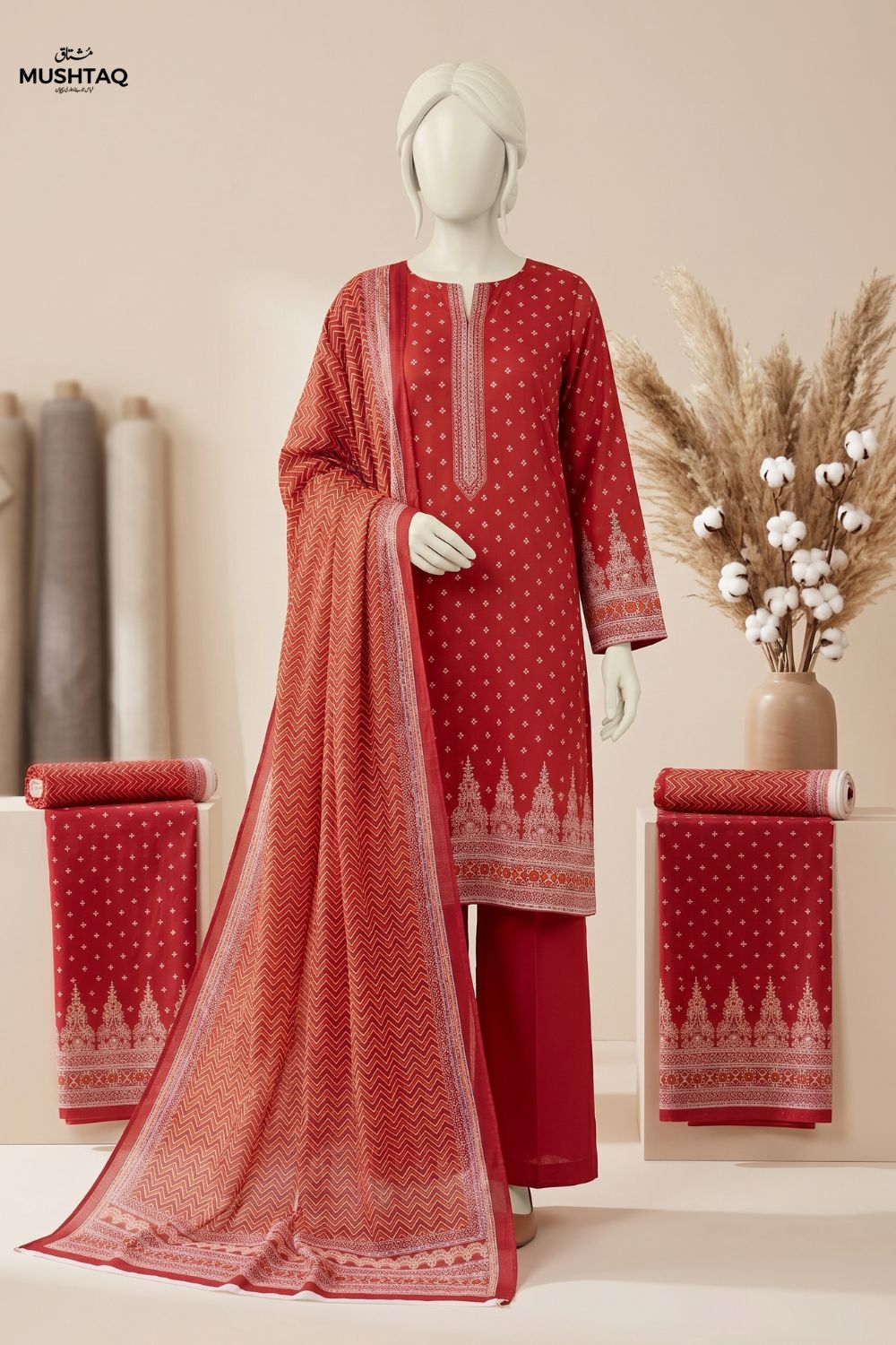 3Pcs Printed Lawn Desgin - 284