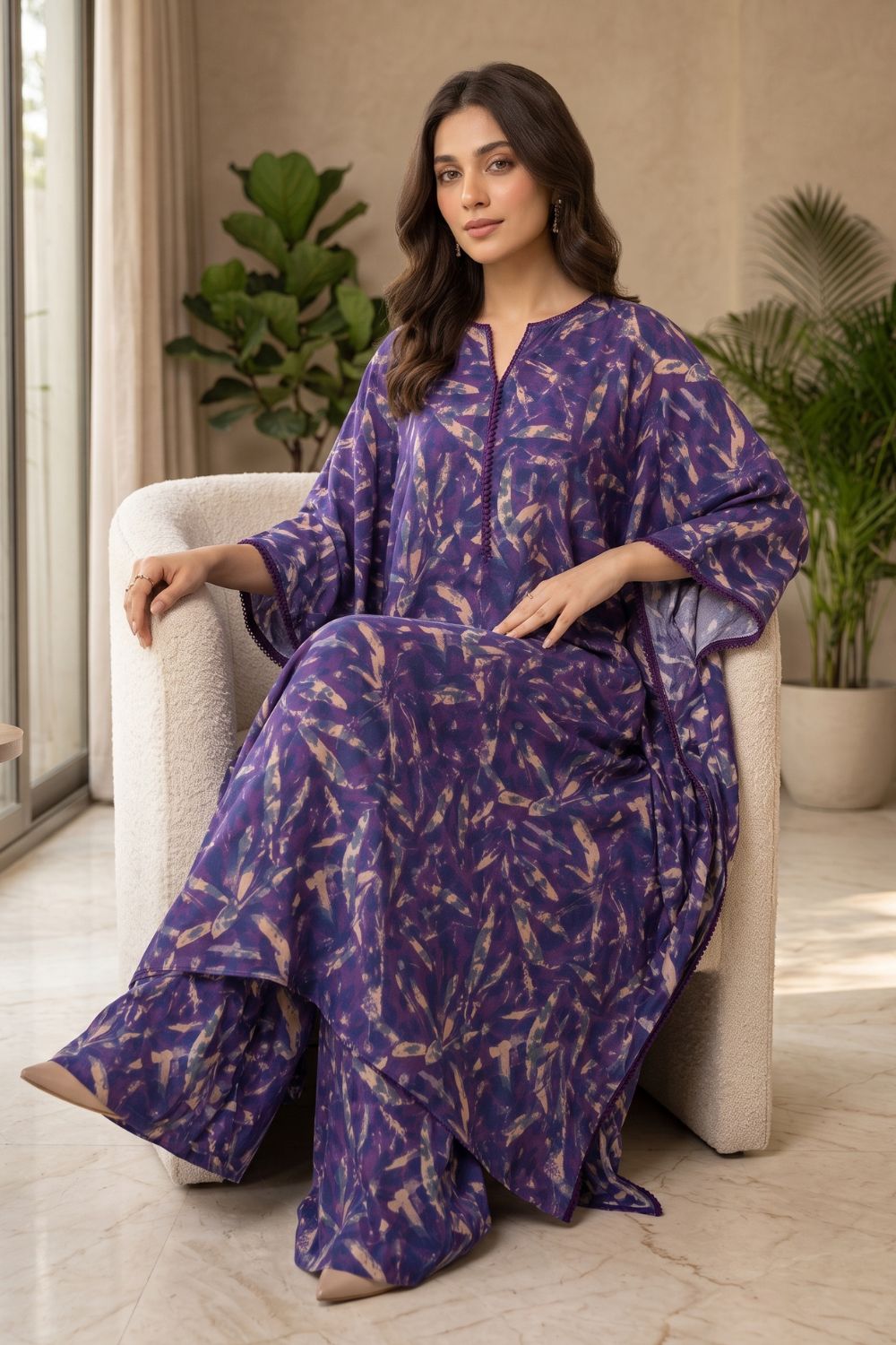 Mushtaq 2Pcs Unstitched Printed Marina Collection Desgin - 3
