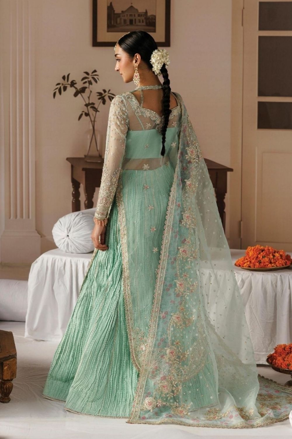 Afrozeh Shehnai Wedding Formals'26  3 Piece Unstitched Embroidered Suit Dastoor