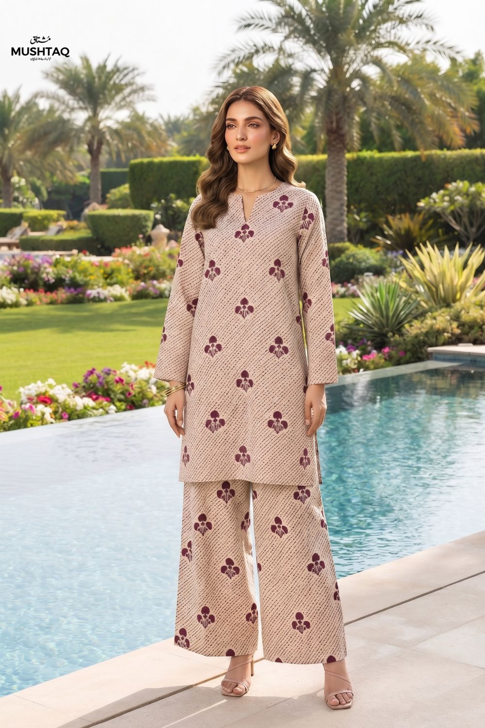 2Pcs Unstitched Printed Rang - e - Gull Lawn Collection Desgin - 3
