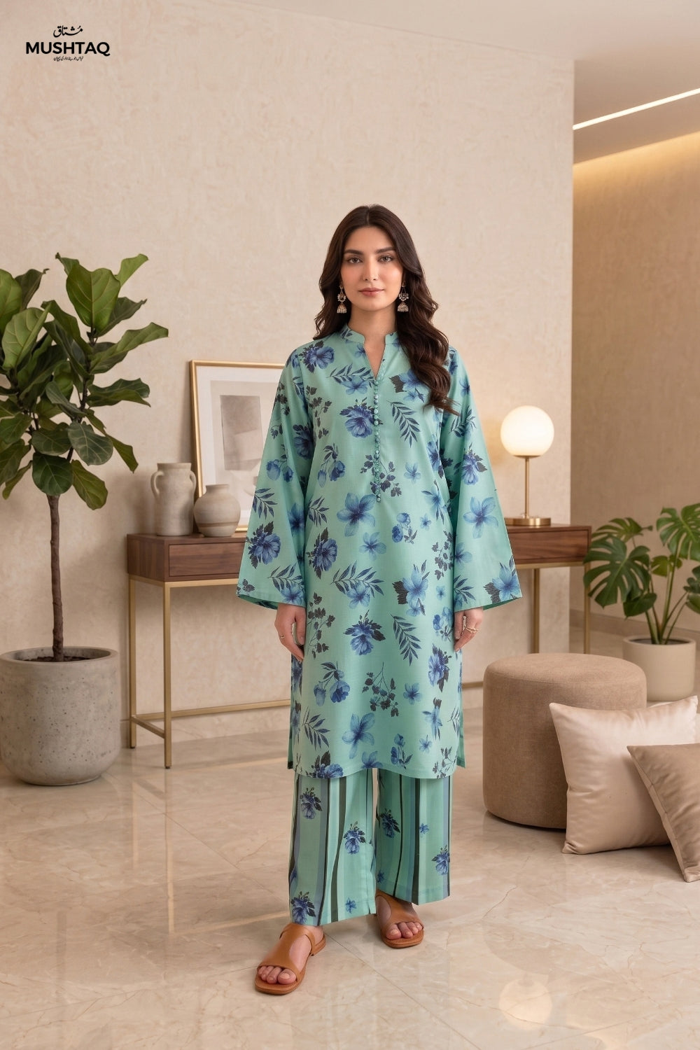 2Pcs Unstitched Courtrai Marina Collection Desgin - 3