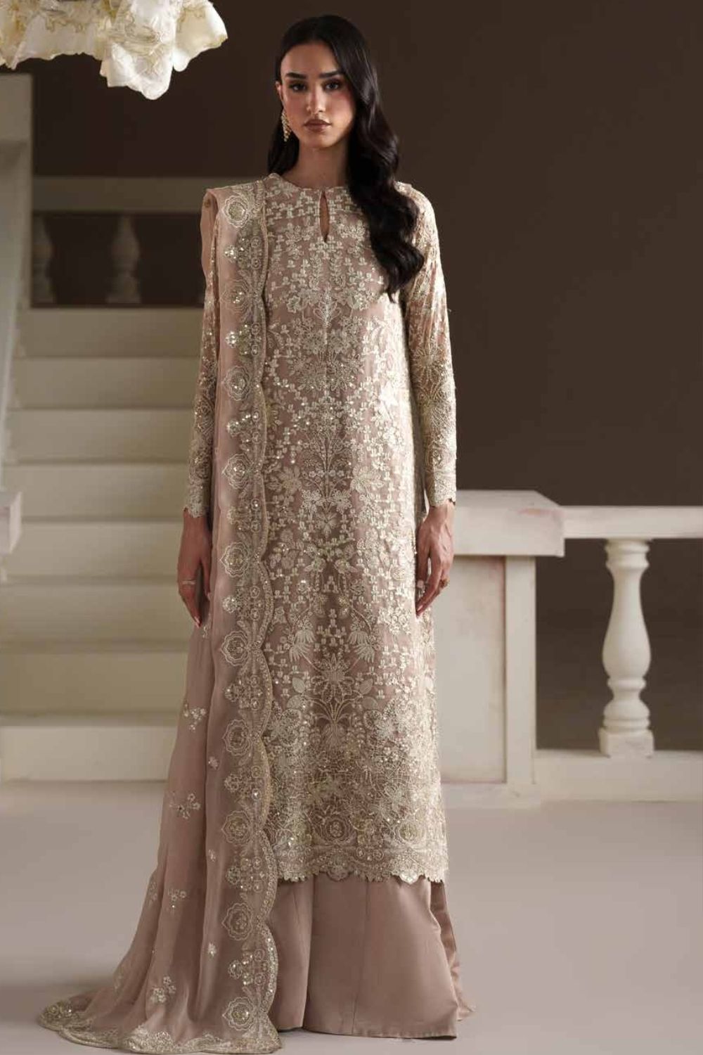 Emaan Adeel Modern Heirloom 3Pcs Unstitched Chiffon Collection PEARL REVERIE
