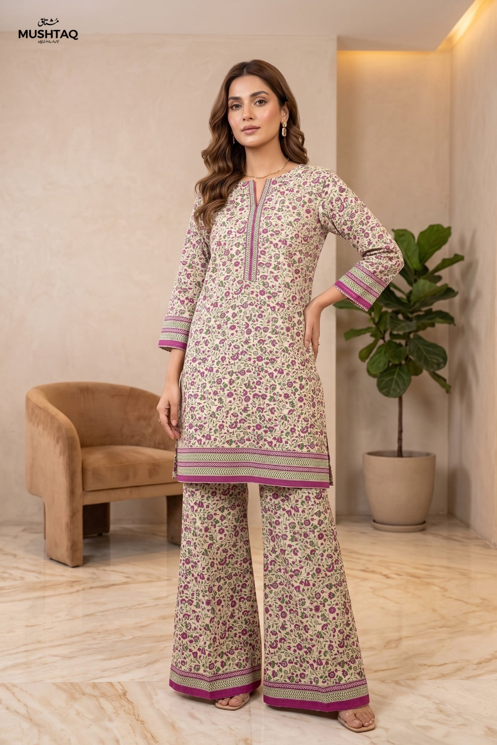 2Pcs Unstitched Printed Khaddar Eshal Collection Desgin -3