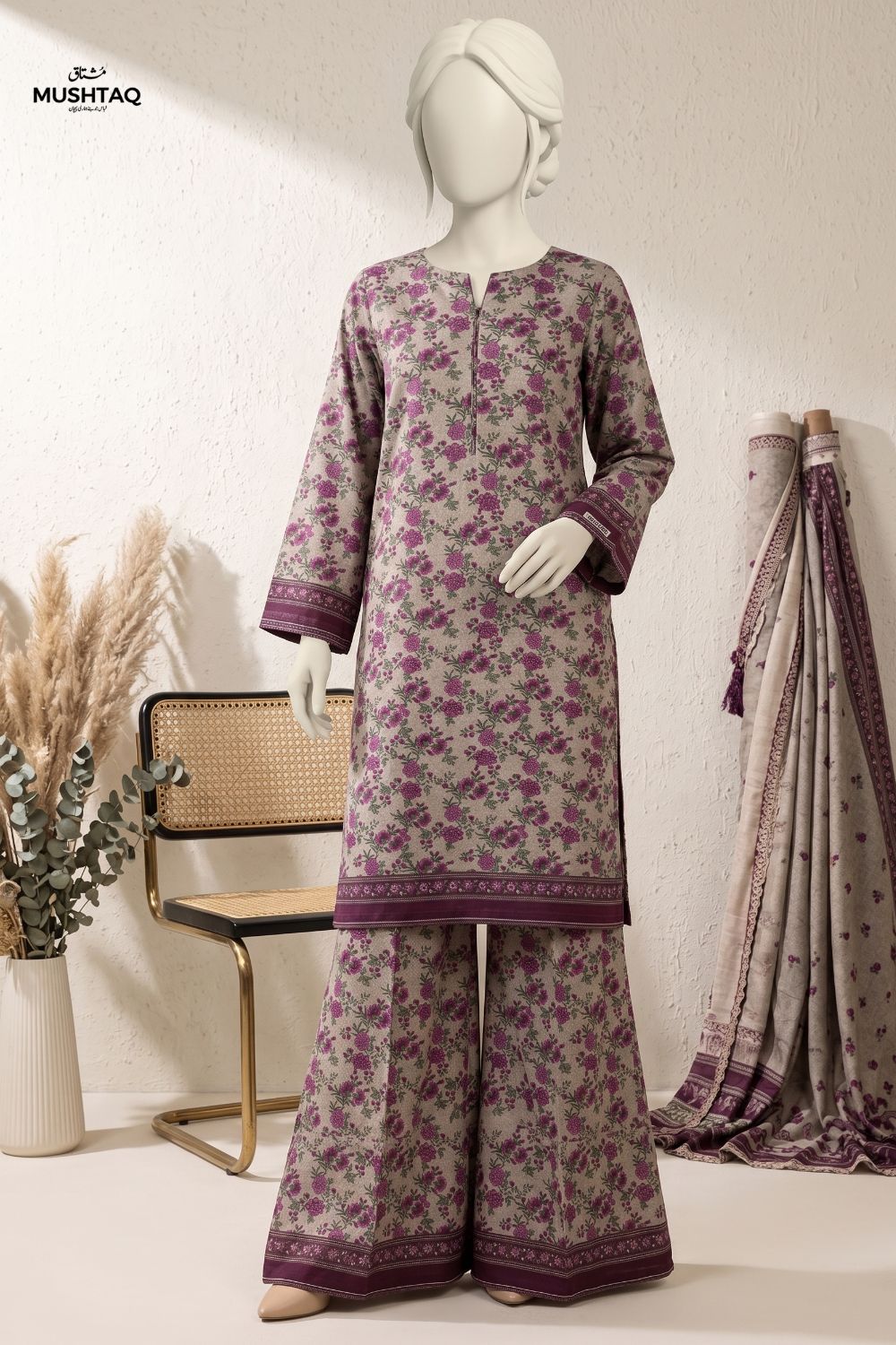 2Pcs Unstitched Printed Lawn Dua Collection Desgin - 3