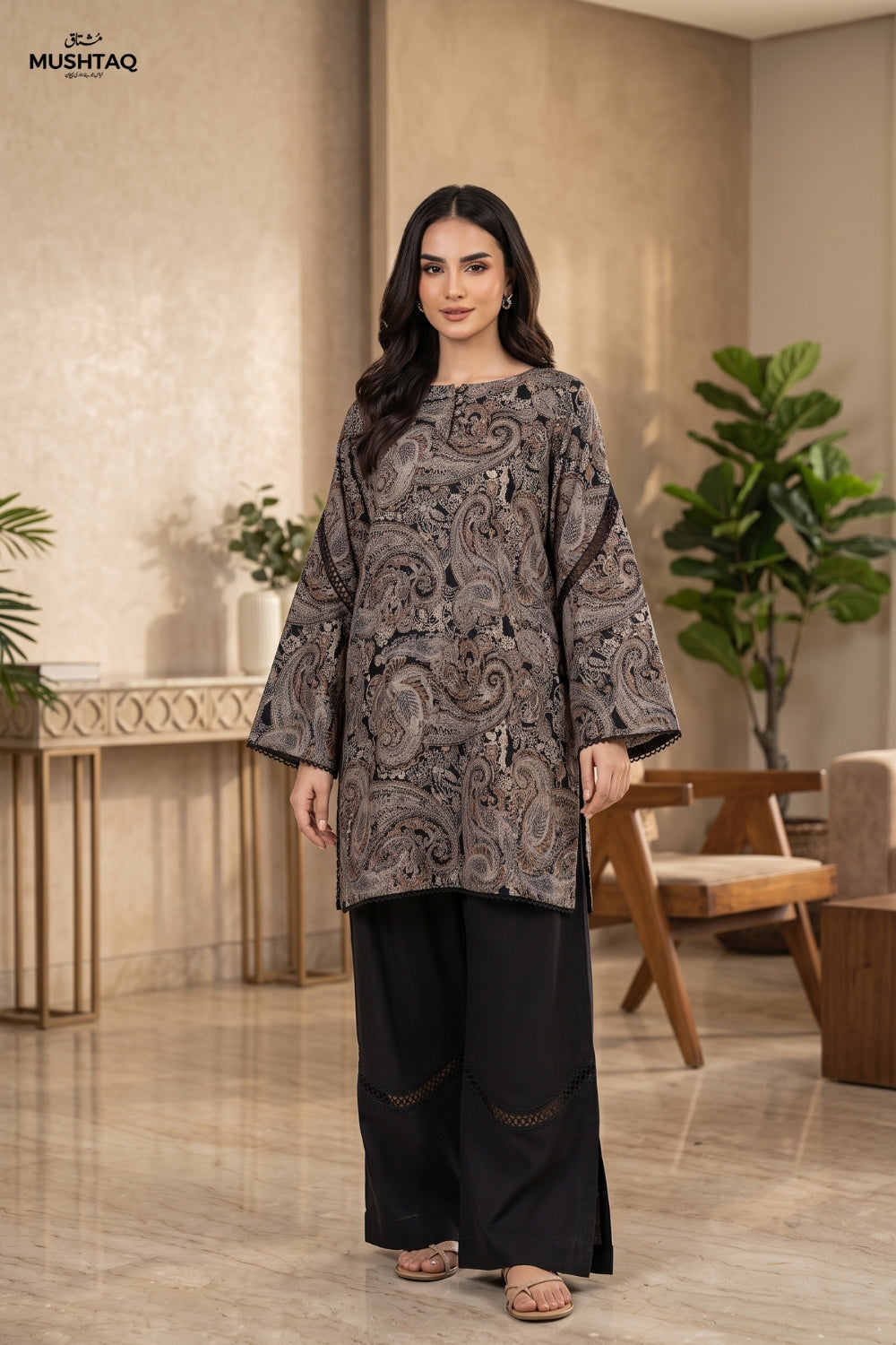 Mushtaq 2Pcs Unstitched Printed Marina Noore Collection Desgin - 4