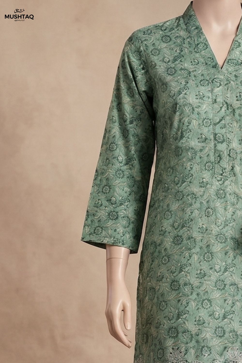 Mushtaq Dastaan Collection 3Pcs Unstitched Embroidered Lawn Desgin - 4