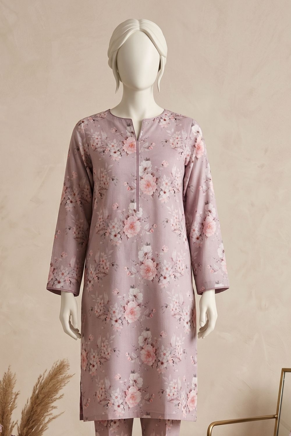 2Pcs Unstitched Printed Lawn Rahi Collection Desgin - 3