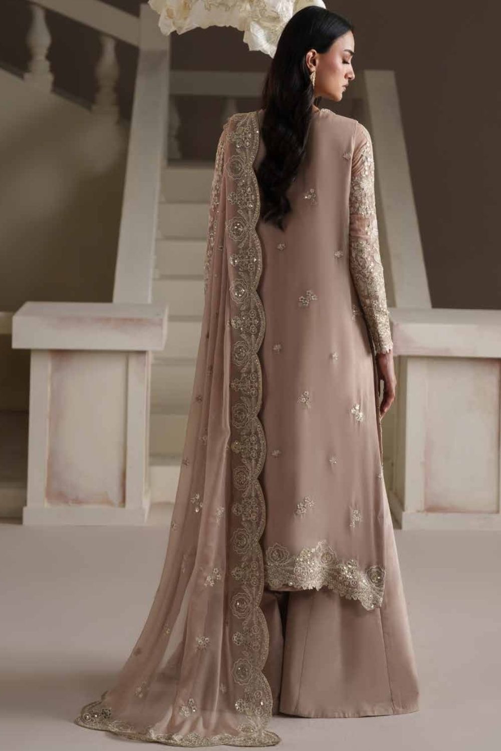 Emaan Adeel Modern Heirloom 3Pcs Unstitched Chiffon Collection PEARL REVERIE