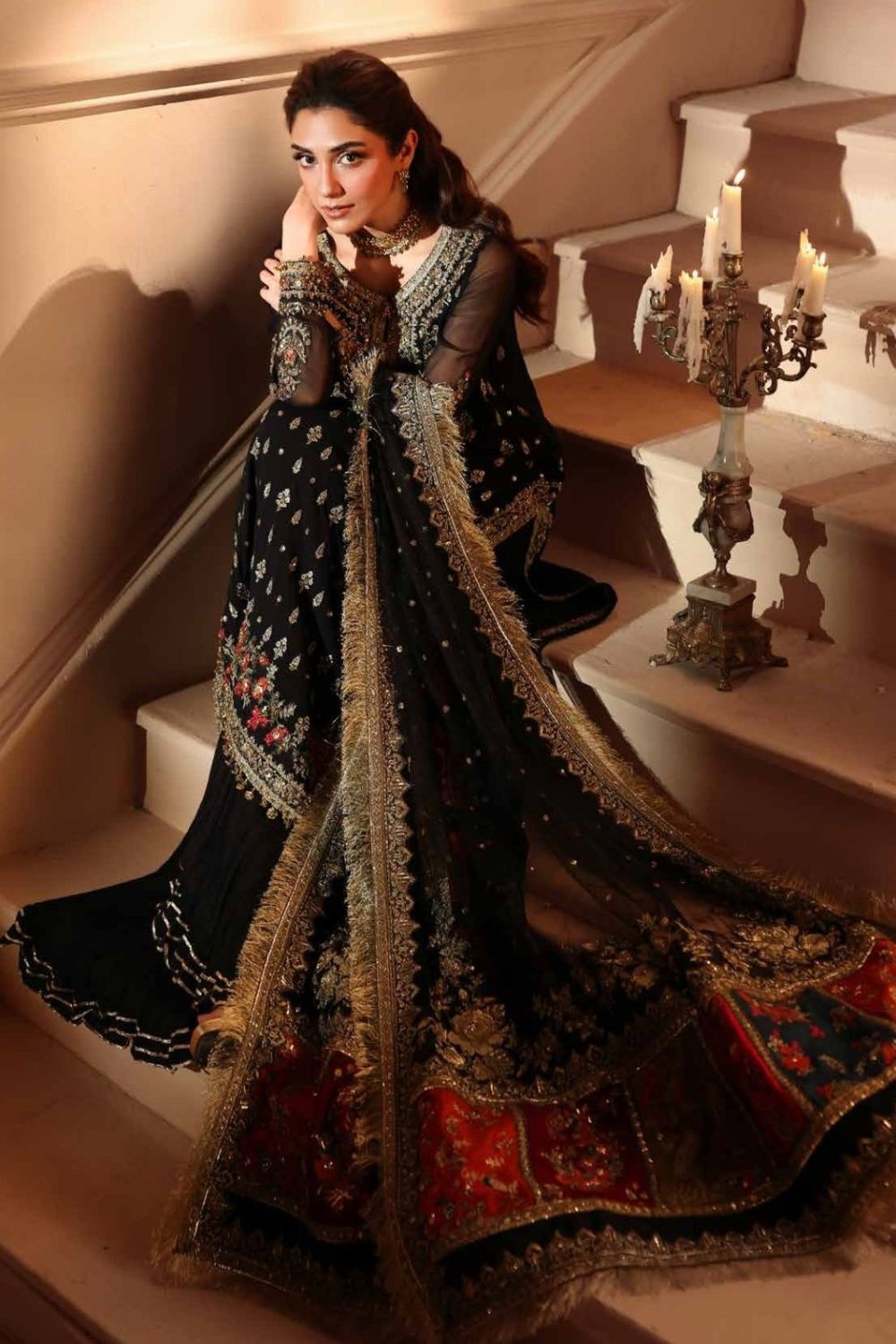 Charizma Dastan-e-Jashan 3 Piece Unstitched Embroidered Luxury Chiffon Suit DJW6-04