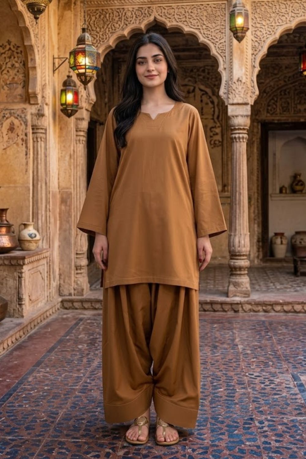 2Pcs Solid Lawn Collection By Mushtaq Desgin - 2