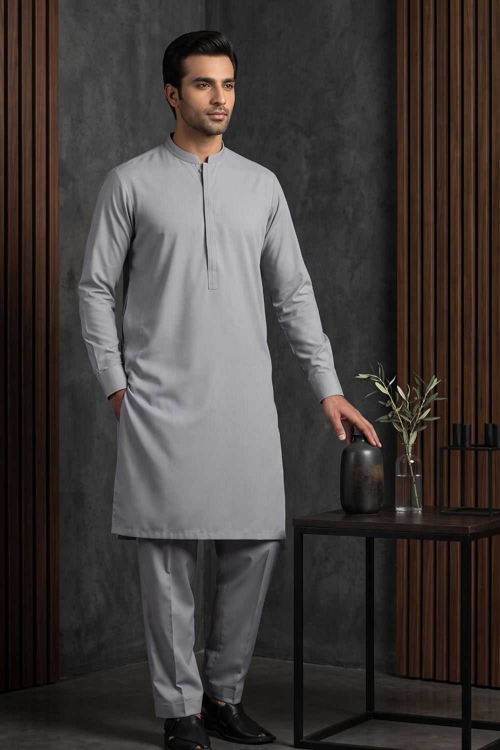 Mens Unstitched Winter Cotton Desgin - 4