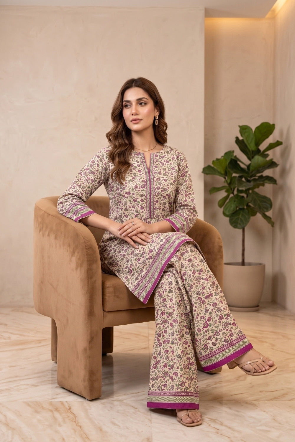 2Pcs Unstitched Printed Khaddar Eshal Collection Desgin -3