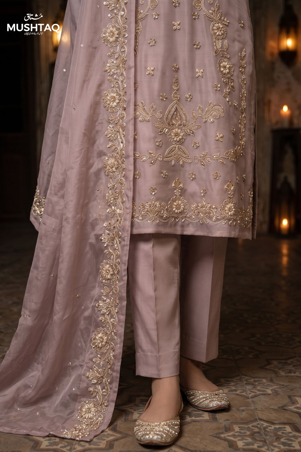 DEH-06 Party Wear by MCS Unstitched Handmade Sheesha Silk Shirt