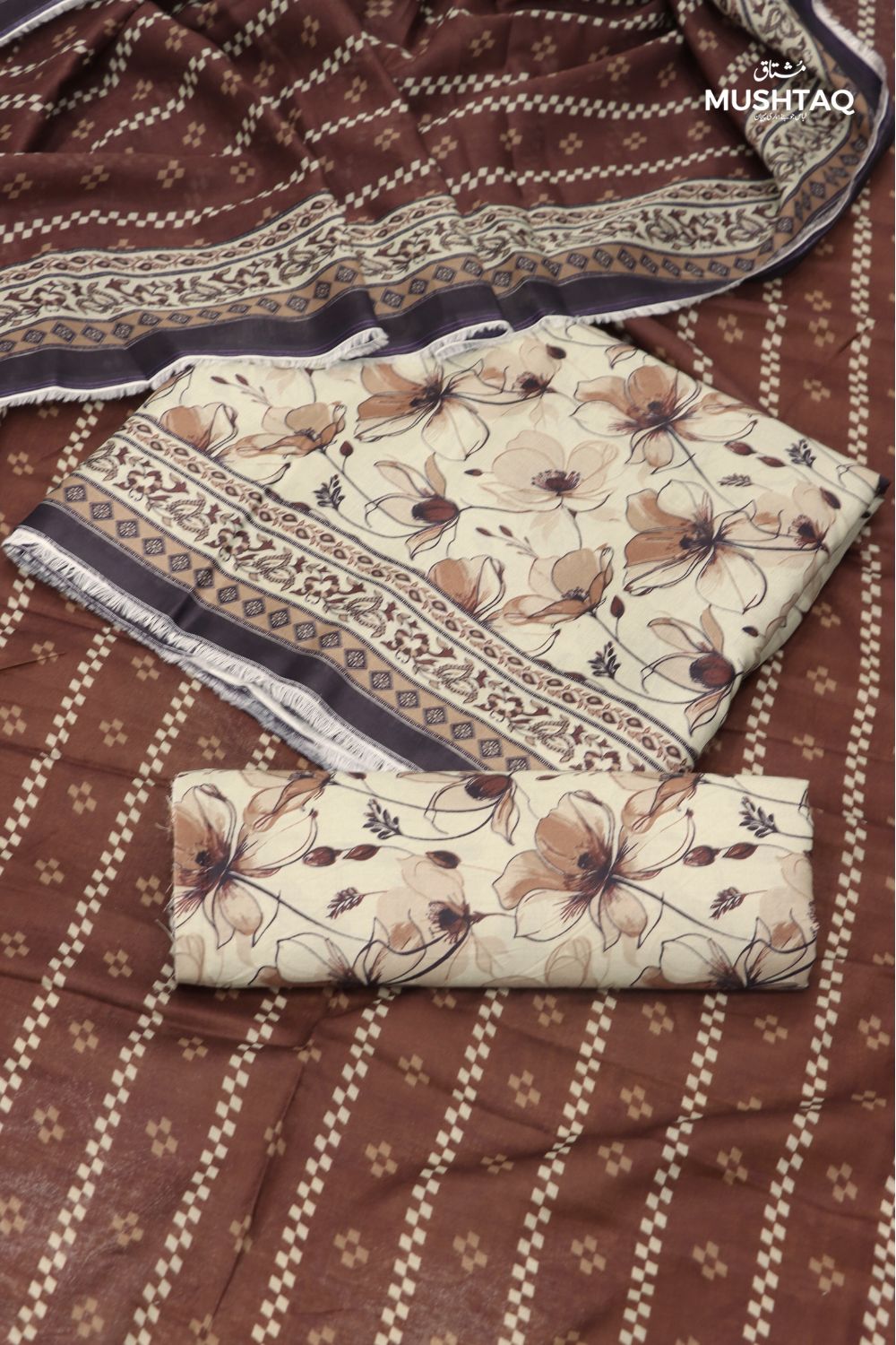 3Pcs Printed Lawn Desgin - 104