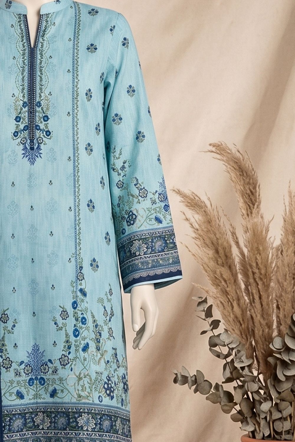 Mushtaq Ayat Collection 3Pcs Unstitched Printed Lawn Desgin - 7