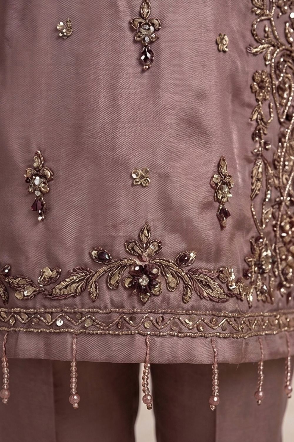 AEN-02 Party Wear by MCS Unstitched Handmade Sheesha Silk Shirt