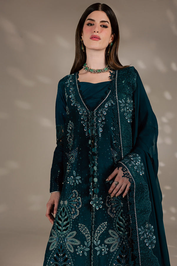 Nureh  3 Piece Silk Unstitched Embroidered Collection S-33
