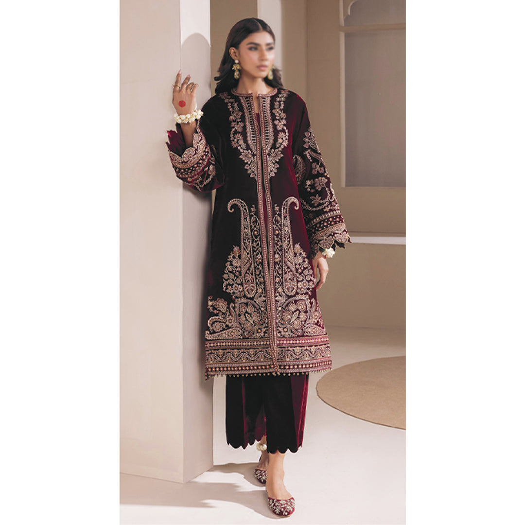 EMBROIDERED VELVET UF-421
